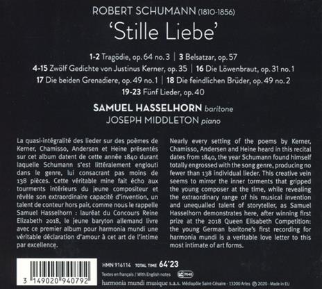 Lieder - CD Audio di Robert Schumann - 2