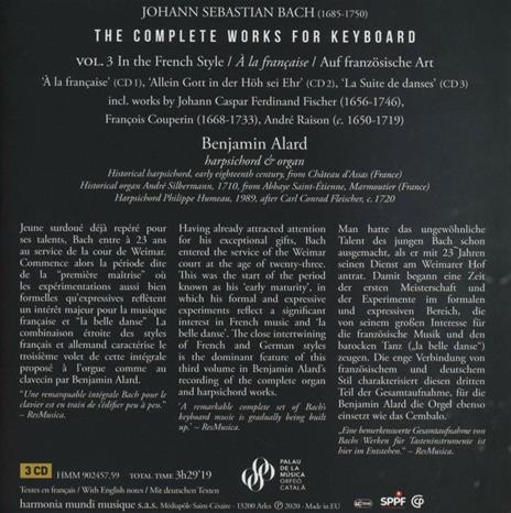 The Complete Work for Keyboard - CD Audio di Johann Sebastian Bach,Benjamin Alard - 2