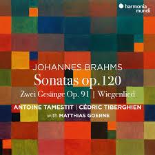 Sonatas op.120 n.1, n.2 - CD Audio di Johannes Brahms,Cédric Tiberghien,Antoine Tamestit