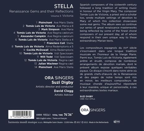 Stella. Renaissance Gems and Their Reflections - CD Audio di Ora Singers - 2