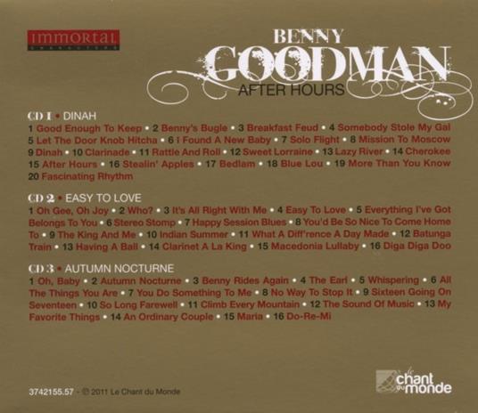 Immortal.. - CD Audio di Benny Goodman - 2