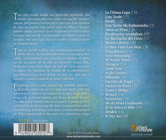 Si soy asi. The Masters of Tango - CD Audio di Carlos Gardel - 2