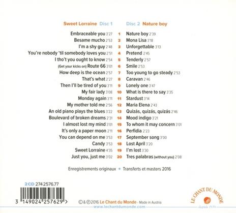 Nature Boy-Sweet Lorraine - CD Audio di Nat King Cole - 2