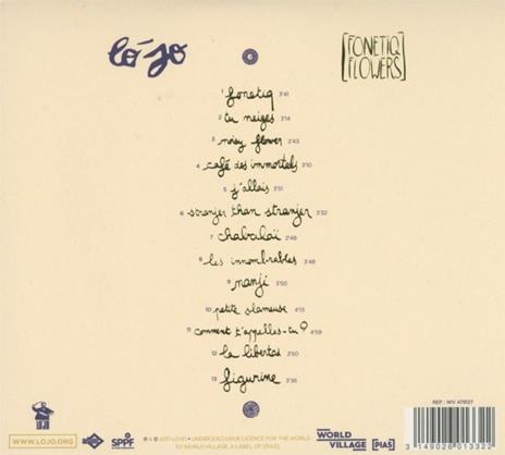 Fonetiq Flowers - CD Audio di Lo'Jo - 2