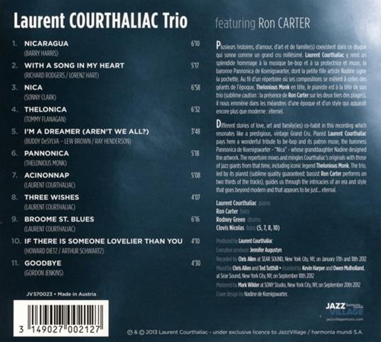 Pannonica - CD Audio di Laurent Courthaliac - 2