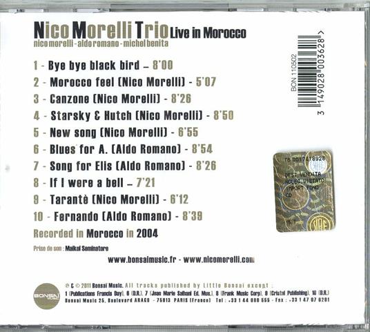 Live in Morocco - CD Audio di Nico Morelli - 2