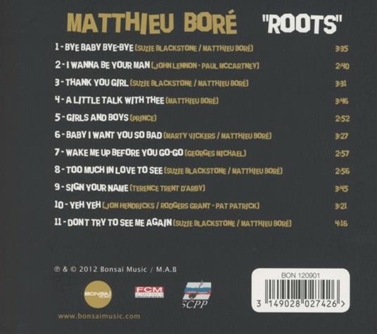 Roots - CD Audio di Matthieu Boré - 2