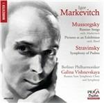 Quadri di un'esposizione (Pictures at an Exhibition) - Canzoni russe / Sinfonia di Salmi - SuperAudio CD ibrido di Modest Mussorgsky,Igor Stravinsky,Berliner Philharmoniker,Igor Markevitch,Galina Vishnevskaya