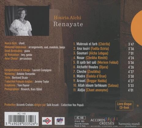 Renayate - CD Audio di Houria Aichi - 2