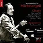 Brani per pianoforte / Concerto per pianoforte n.4 - CD Audio di Frederic Chopin,Sergei Rachmaninov,Arturo Benedetti Michelangeli