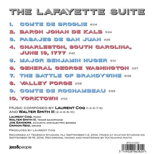Lafayette Suite - CD Audio di Laurent Coq - 2