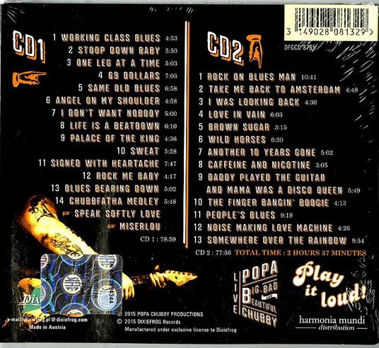 Big, Bad and Beautiful Live - CD Audio di Popa Chubby - 2