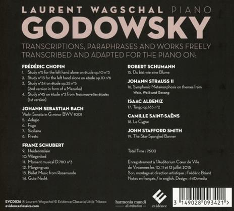 Godowsky the Art of - CD Audio di Laurent Wagschal - 2