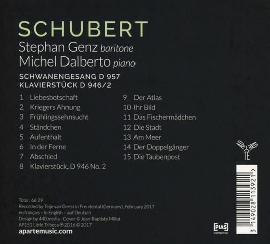 Schwanengesang - Klavierstücke D946 - CD Audio di Franz Schubert - 2