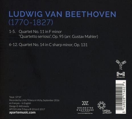 Quartets Op.95 & 131 - CD Audio di Ludwig van Beethoven - 2