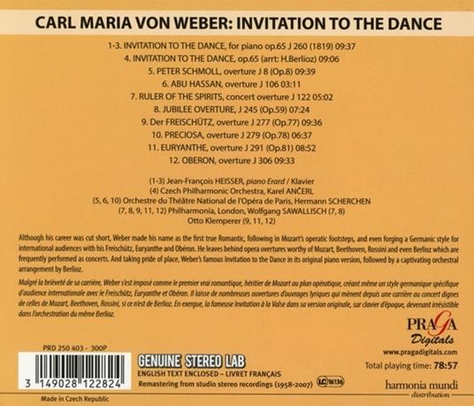 Invitation La Valse - CD Audio di Carl Maria Von Weber - 2