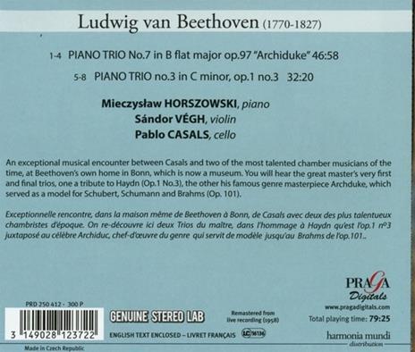 Trii con pianoforte op.1, op.2, op.3, op.97 - CD Audio di Ludwig van Beethoven - 2