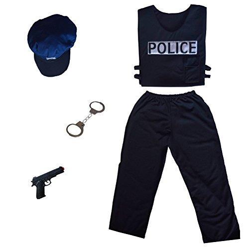 Cesar F586 Costume da Poliziotto Francese, 8 10 Anni - 3