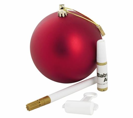 Set Impronta Baby Art Pallina di Natale Christmas Ball Rossa - 3