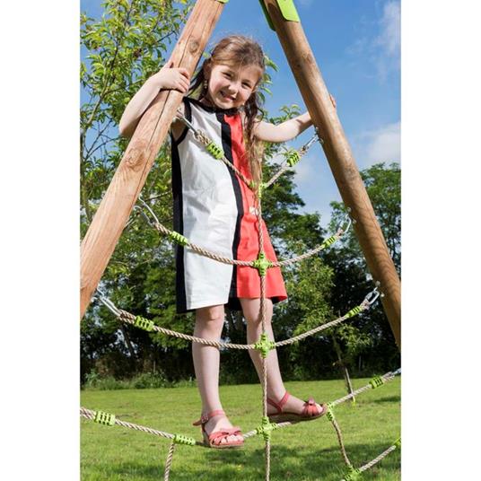 TRIGANO Rete di Arrampicata Spider per Altalene in Legno 2,3m J-900550 - 4