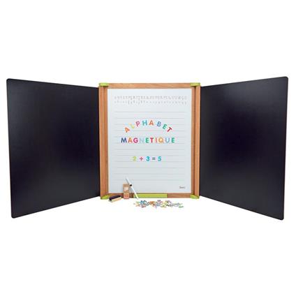 Grande Tabellone Trittico In Legno