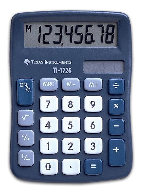 Texas Instruments TI-1726 calcolatrice Tasca Calcolatrice di base Blu - 2