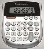 Texas Instruments TI-1795 SV calcolatrice Scrivania Calcolatrice di base Nero, Argento, Bianco