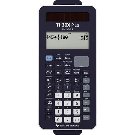 Calcolatrice per la scuola Texas Instruments TI-30X Plus MathPrint Nero Display (cifre): 16 a batteria, a energia solar
