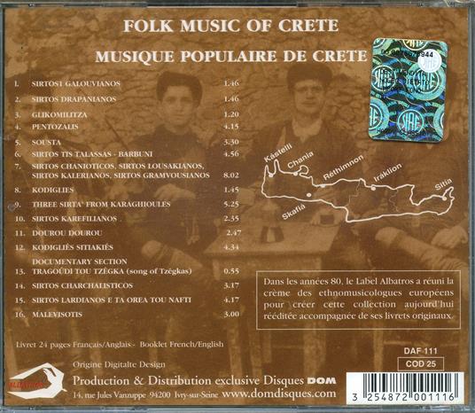 Musique Populaire de - CD Audio - 2