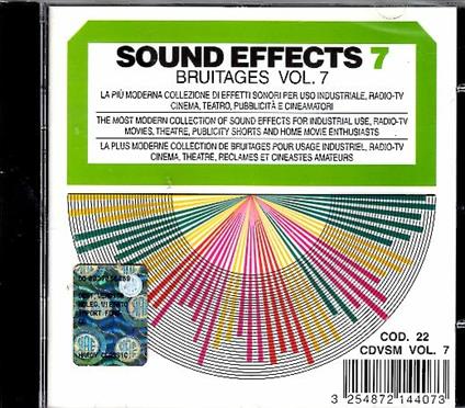 Sound Effects. Bruitaeges vol.7 - CD Audio
