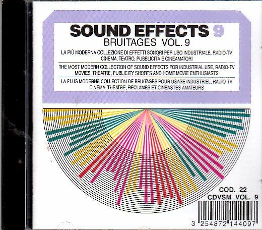 Sound Effects. Bruitaeges vol.9 - CD Audio