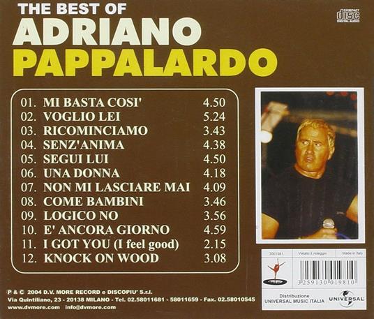 The Best of Adriano Pappalardo - CD Audio di Adriano Pappalardo - 2