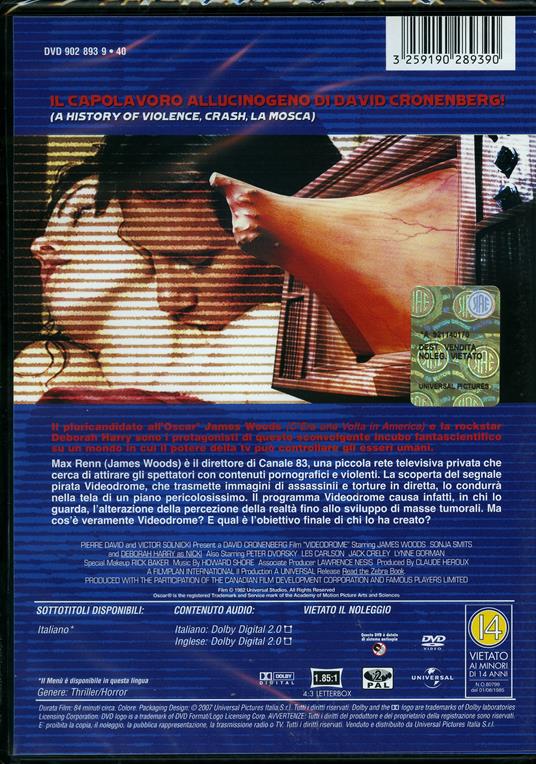 Videodrome (DVD) di David Cronenberg - DVD - 2