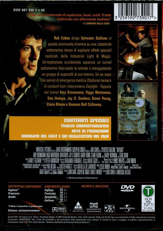 Daylight. Trappola nel tunnel (DVD) di Rob Cohen - DVD - 2