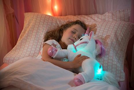Lica Bella Unicorno Supermorbido Con Luci Dei Colori Dell'Arcobaleno, Occhi Brillanti E Suoni Magici - 10