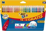 BIC 841803 marcatore Medio Multicolore 24, 1