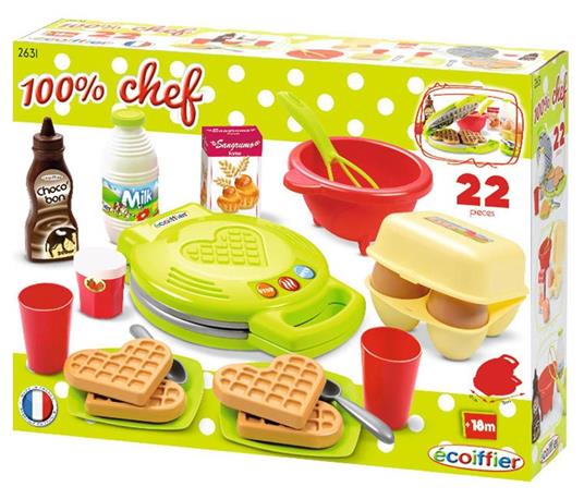 100% Chef Piastra dei Waffle 22 pz