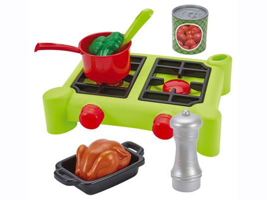 100% Chef Set Stoviglie Da Cucina Con Fornello 21 Pz - 5