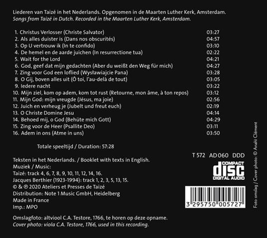 Adem In Ons - CD Audio di Taize - 2