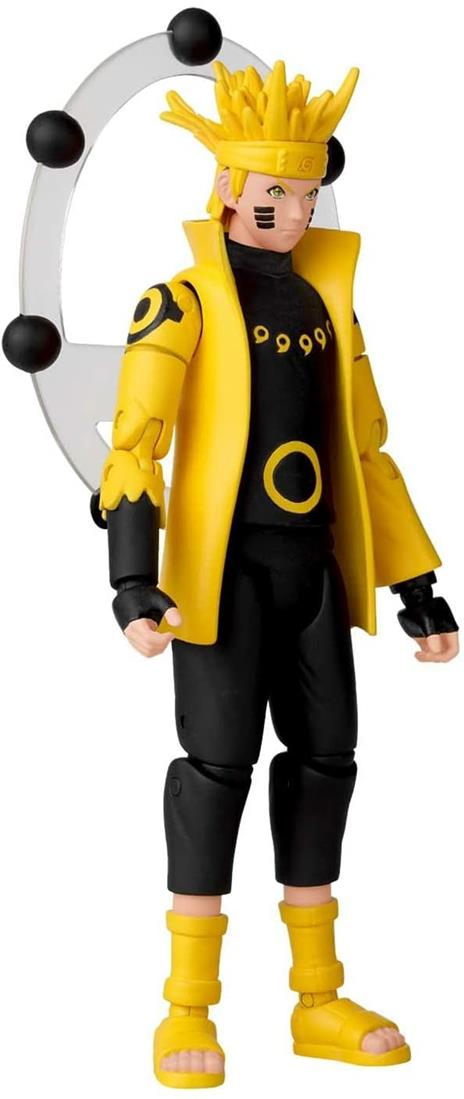 Bandai Anime Heroes Shippuden-Action Figure di Naruto Uzumaki in modalità Eremita Rikudo (Sage of Six Paths Mode) 17 cm-36908, Colore Nero, 36908 - 5