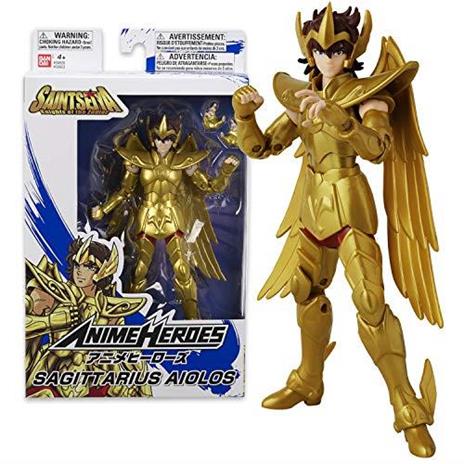 Bandai. Anime Heroes. Saint Seiya, i Cavalieri dello zodiaco. Action figure Anime heroes 17 cm. Aiolos del Sagittario. 36923