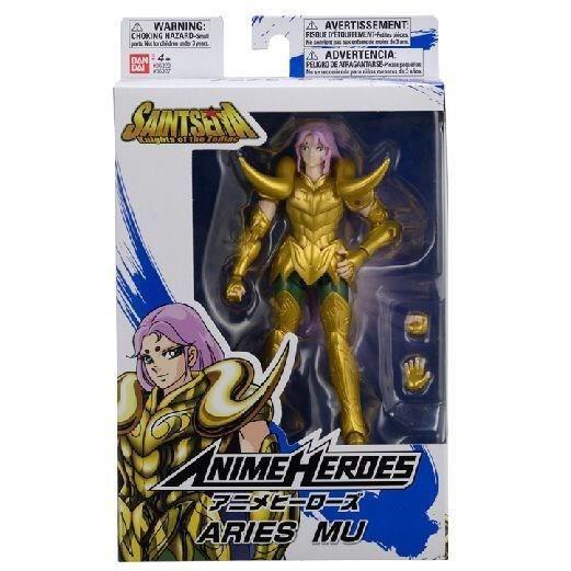 BANDAI Anime Heroes - Saint Seiya, Knights of the Zodiac - Figura di eroi anime di 17 cm - Aries Mu - 2