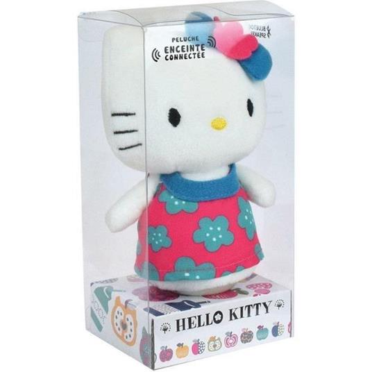 HELLO KITTY Peluche +/- 11 cm con altoparlante bluetooth Vestito rosa o blu