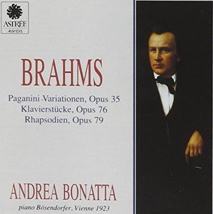 Variazioni su un tema di Paganini - CD Audio di Johannes Brahms,Andrea Bonatta