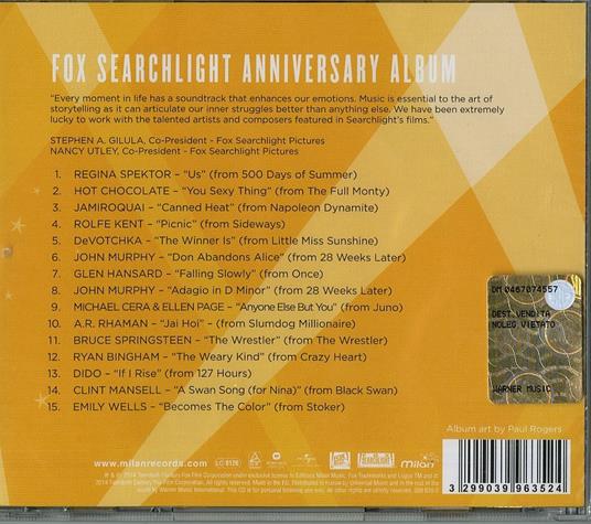 Fox Searchlight Pictures (Colonna sonora) (20th Anniversary Album) - CD Audio - 2