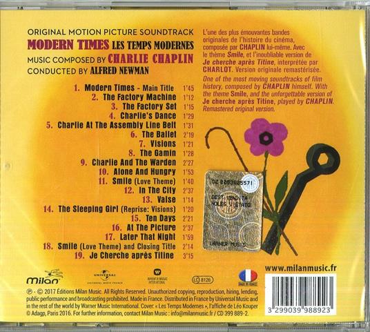 Modern Times (Colonna sonora) - CD Audio di Charlie Chaplin - 2