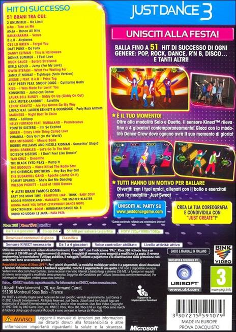 Ubisoft Just Dance 3 Xbox 360 - 11