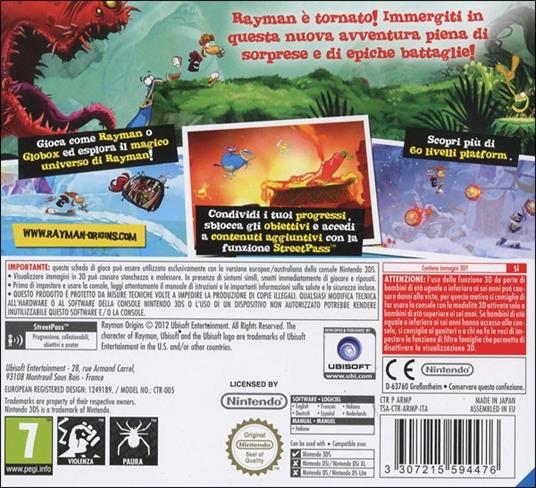Rayman Origins - 3DS - 5