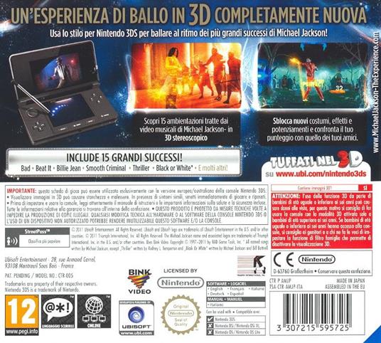 Michael Jackson The Experience - 3DS - 3
