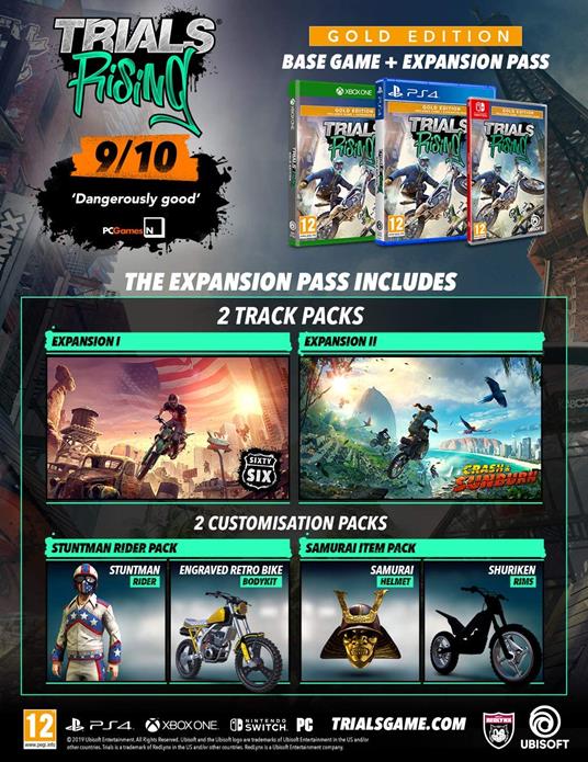Ubisoft Trials Rising Gold Edition Oro Inglese Xbox One - 2